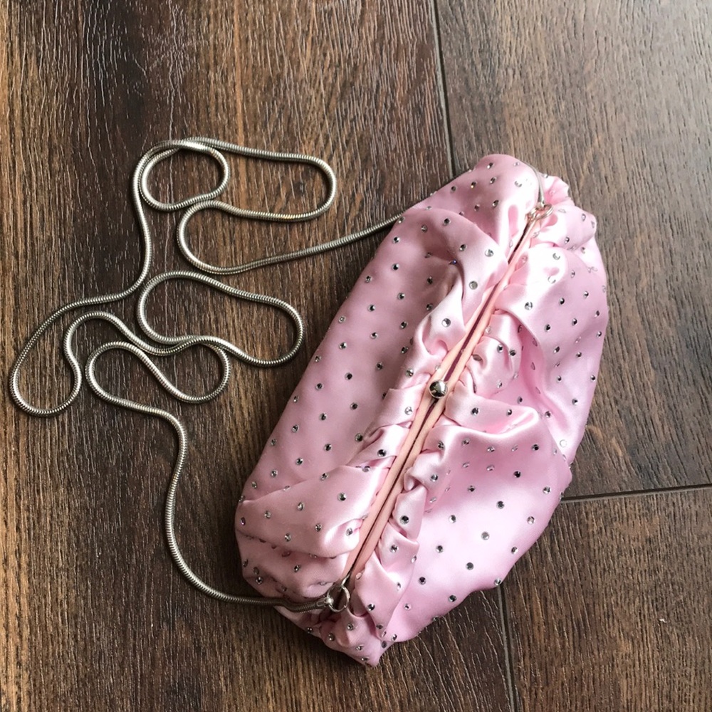 Zoe Adams Pink Evening Clutch
